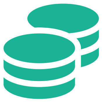 Piles of coins icon